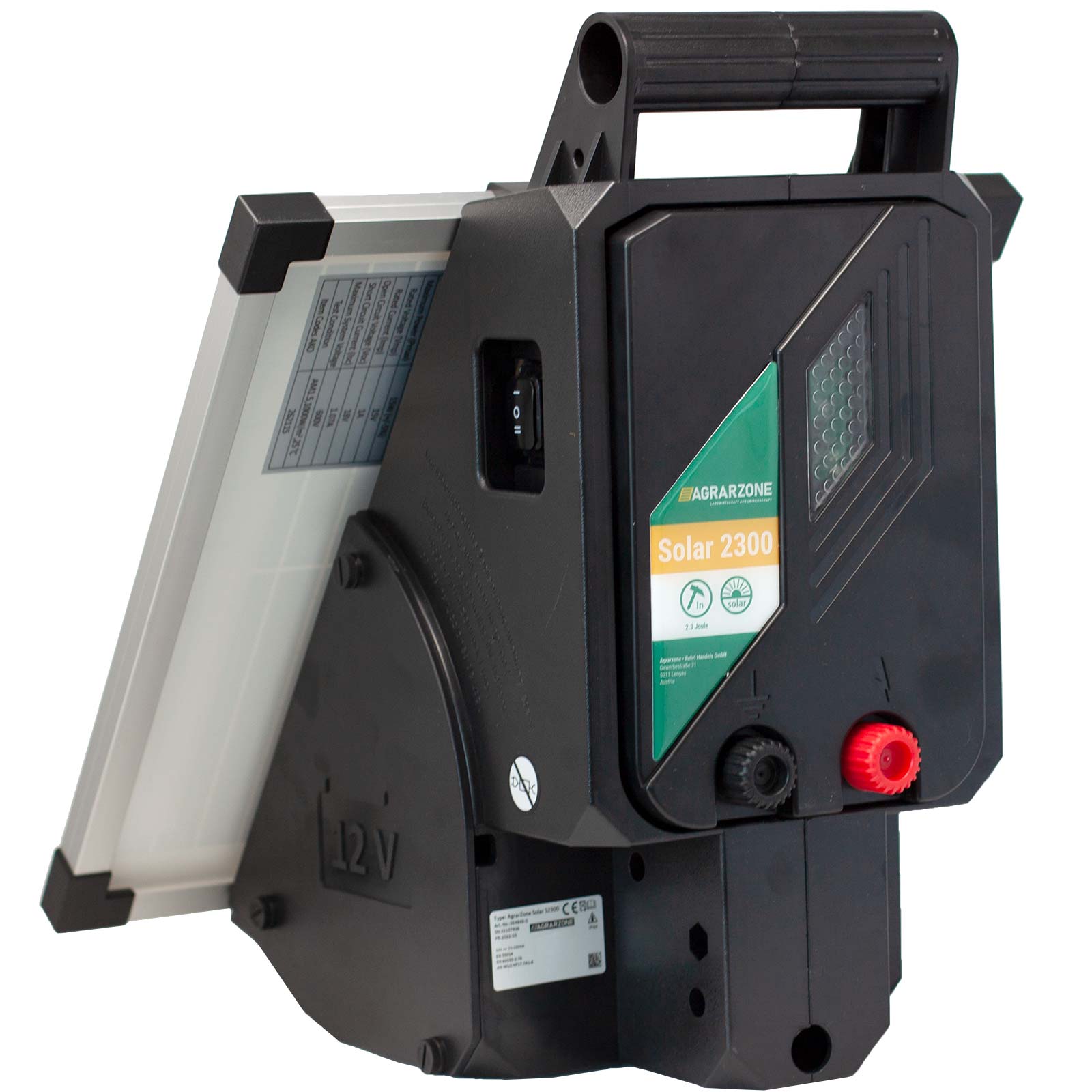 Agrarzone Solar 2300 Weidezaungerät 15 Watt 12V, 2,30 Joule Agrarzone Solar 2300 Weidezaungerät 15 Watt 12V, 2,30 Joule
