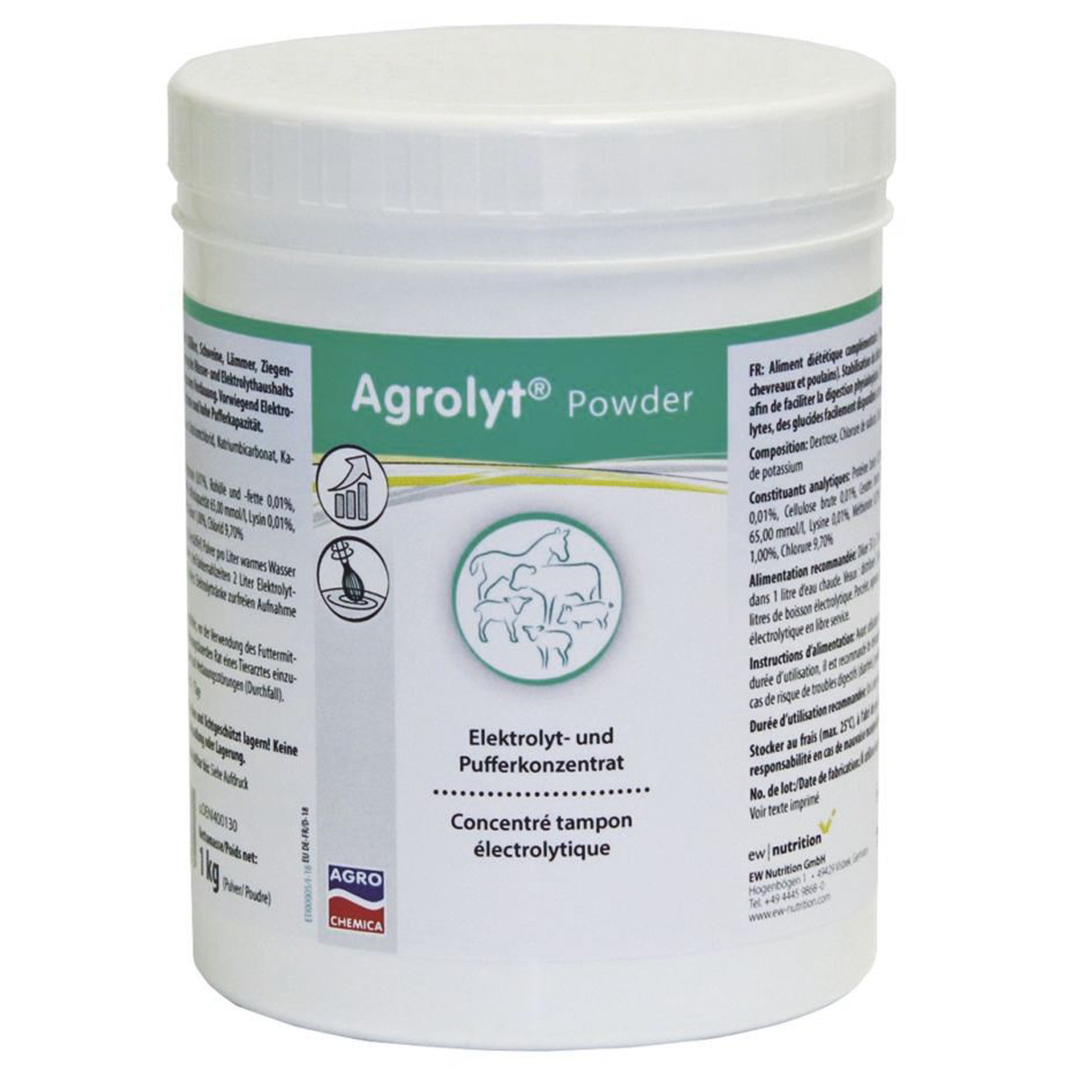 Agrolyt Powder Elektrolytpulver für Kälber & Ferkel 1 kg