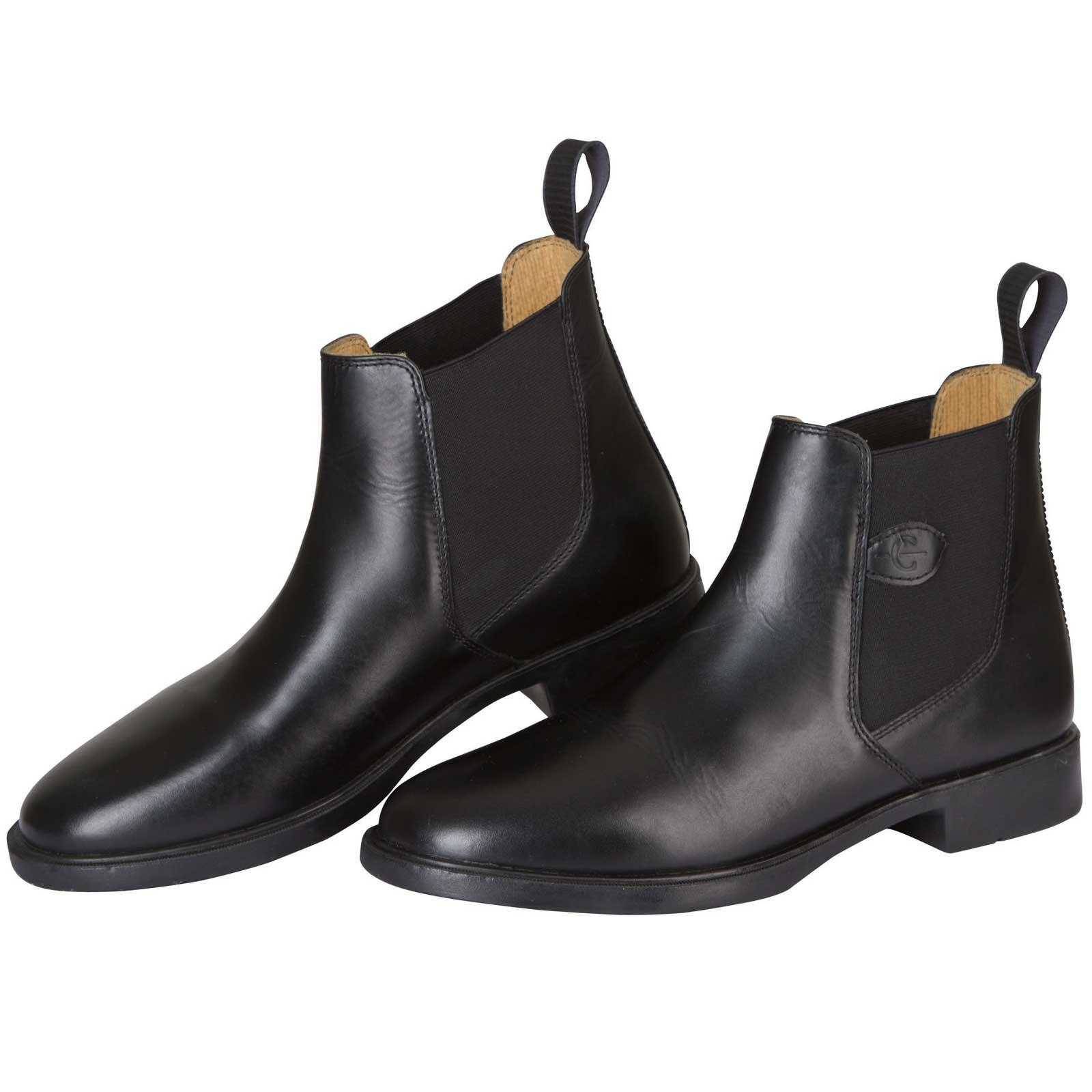 Covalliero Reitstiefelette Leder Classic schwarz 41