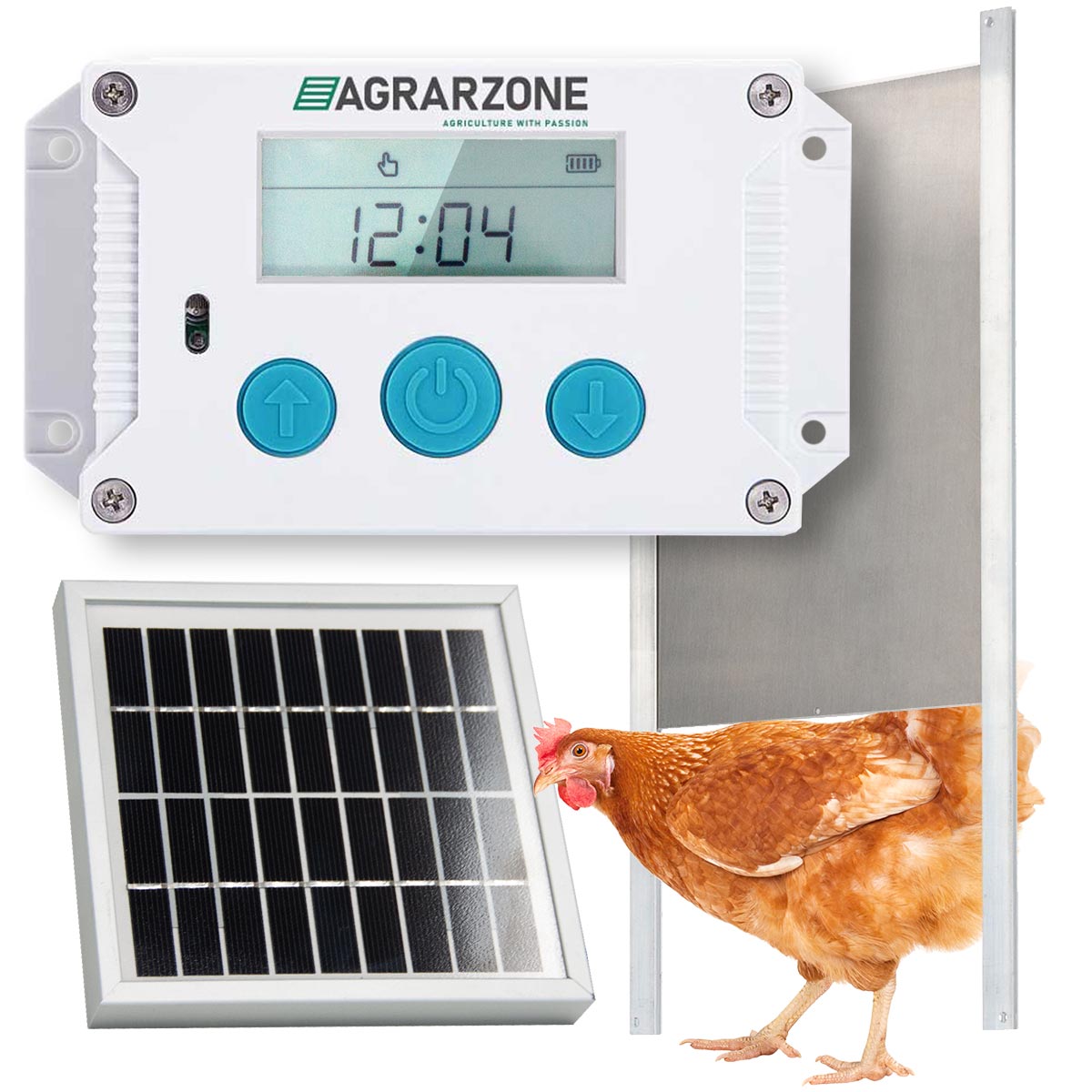 Agrarzone automatische Hühnerklappe Solar WILMA