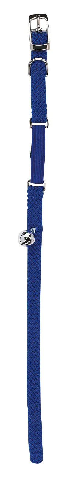 Katzenhalsband mit Gummizug blau 10 mm x 30 cm