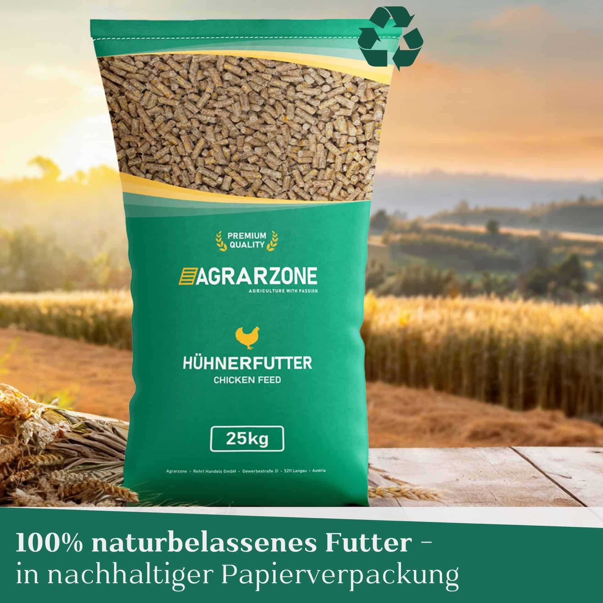 Agrarzone Hühnerfutter Pellets gegen Milben 25 kg