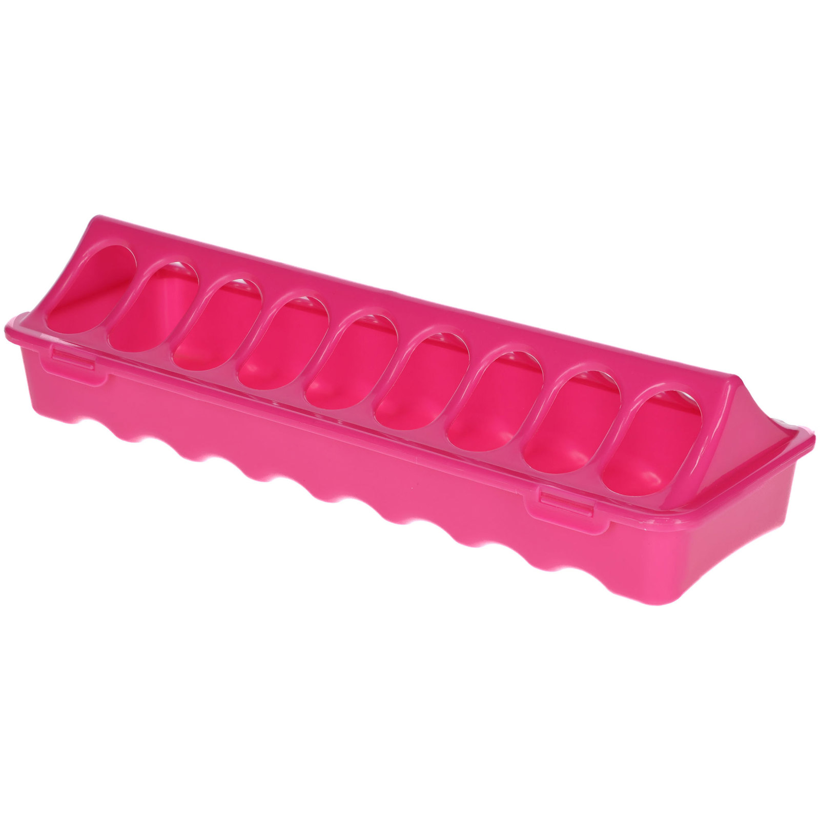 Futtertrog Küken Kunststoff, rosa 30 x 9,5 cm