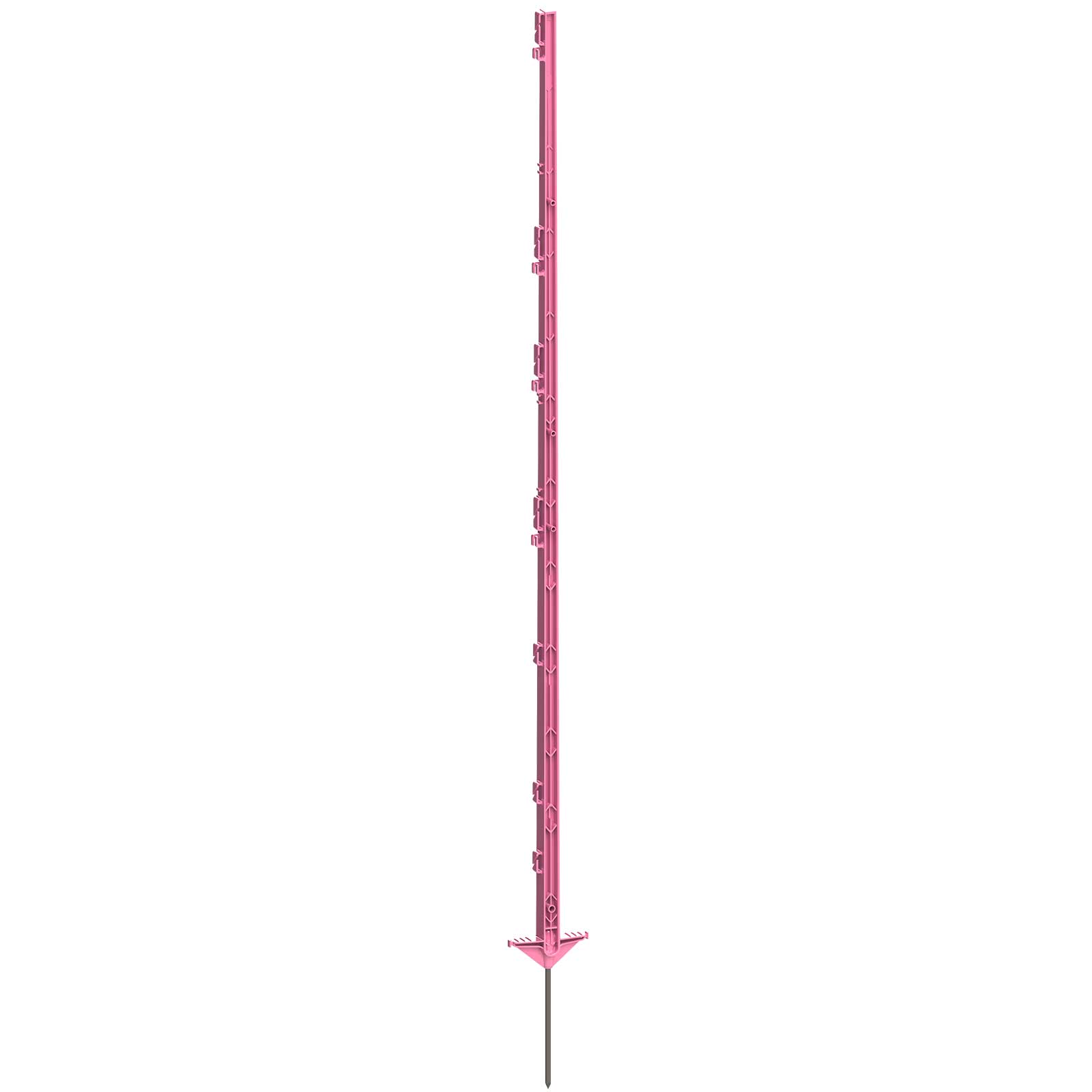 Kunststoffpfahl Expert 156 cm, Doppeltritt, pink (5er Pack)