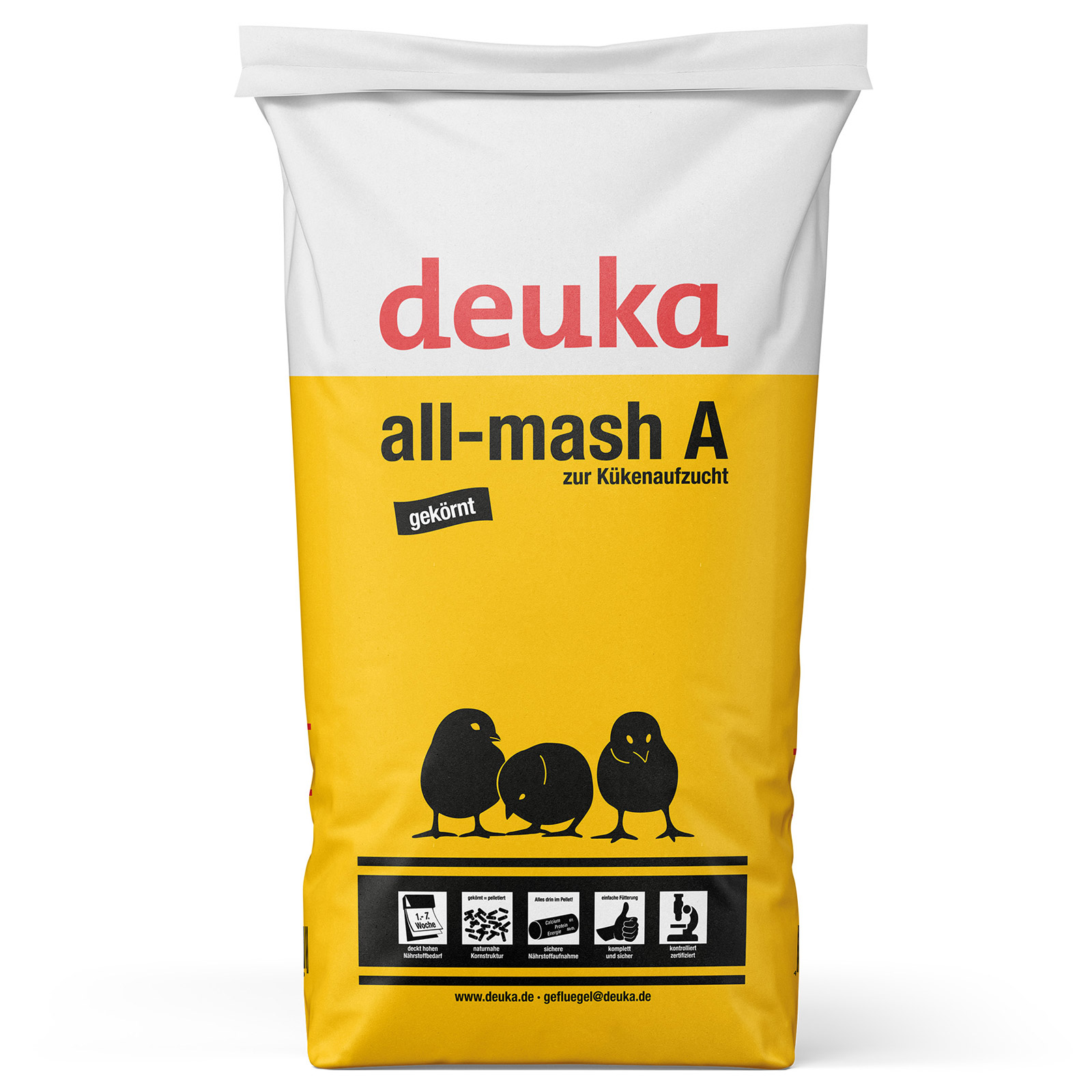 Deuka All-Mash A Pellets ohne COCC Kükenfutter 25 kg