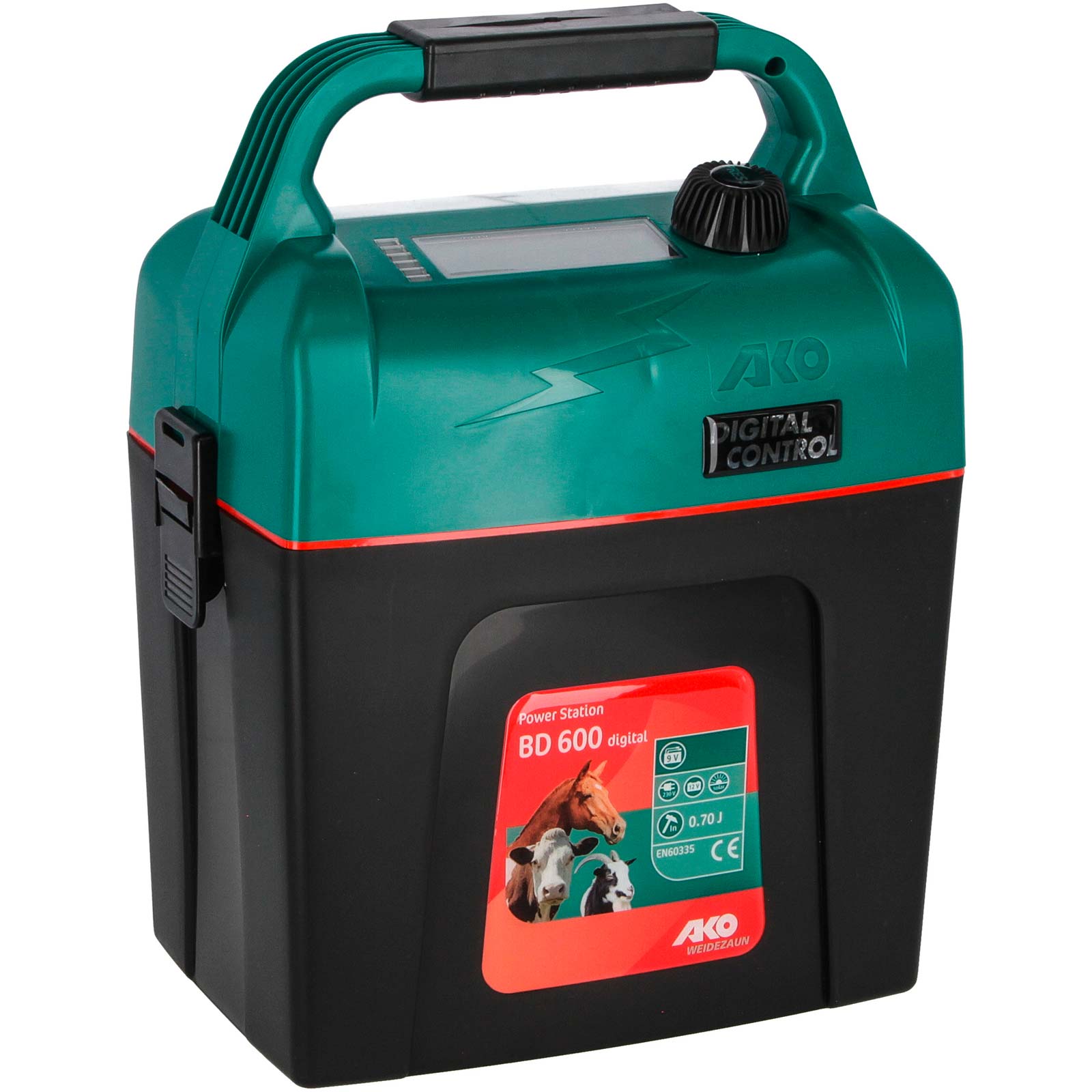 Ako Power Station BD 600 digital Weidezaungerät 9V, 0,7 Joule Ako Power Station BD 600 digital Weidezaungerät 9V, 0,7 Joule