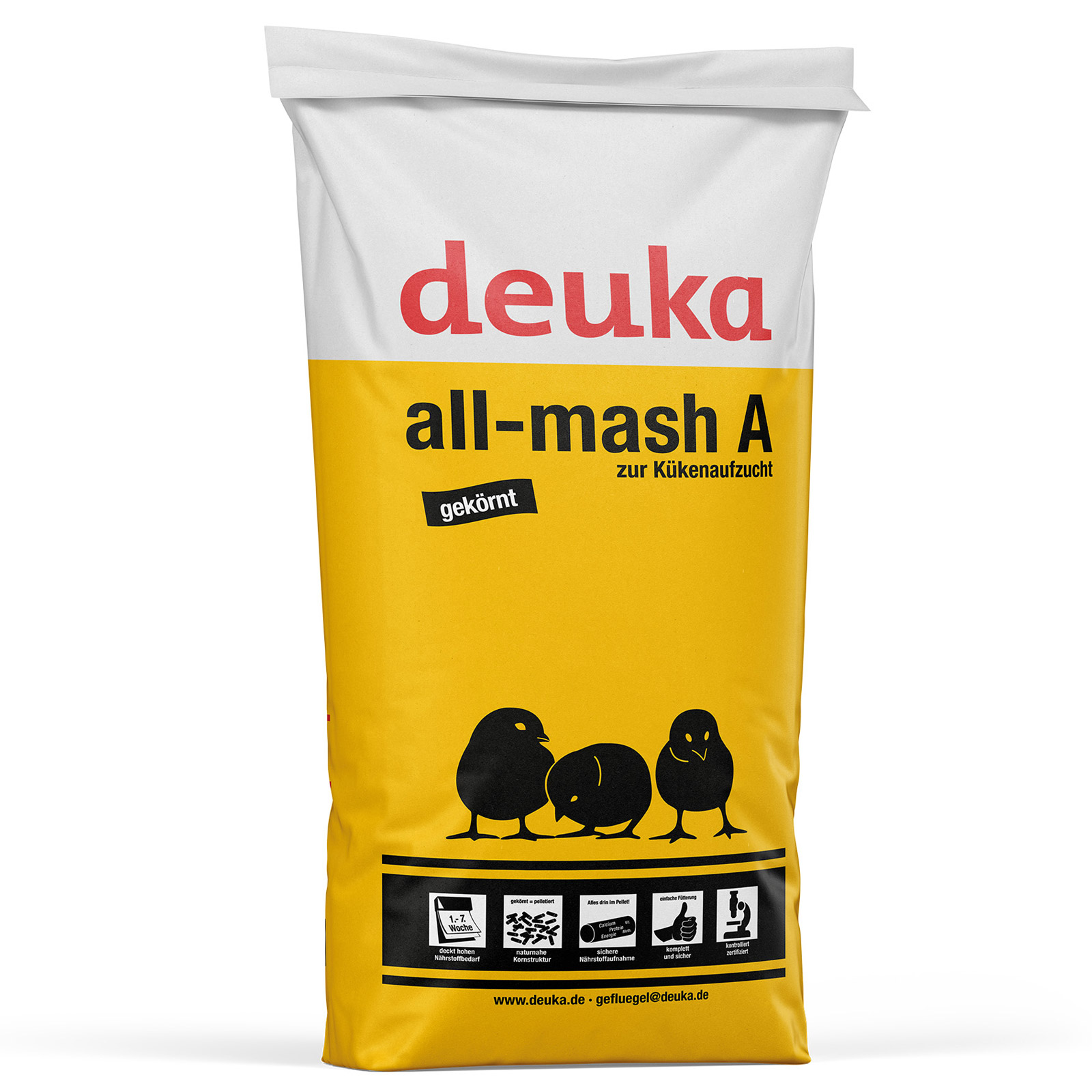 Deuka All-Mash A Pellets ohne COCC Kükenfutter 25 kg