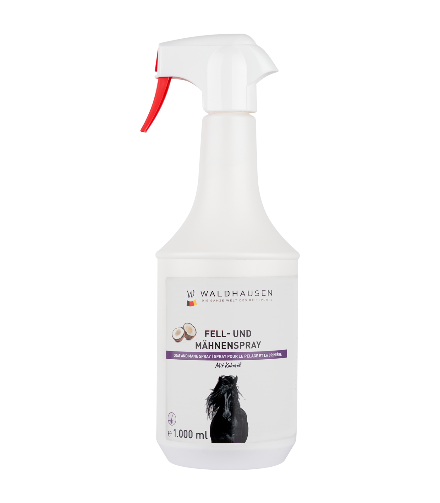 Waldhausen Fell- und Mähnenspray mit Kokos, 1000 ml