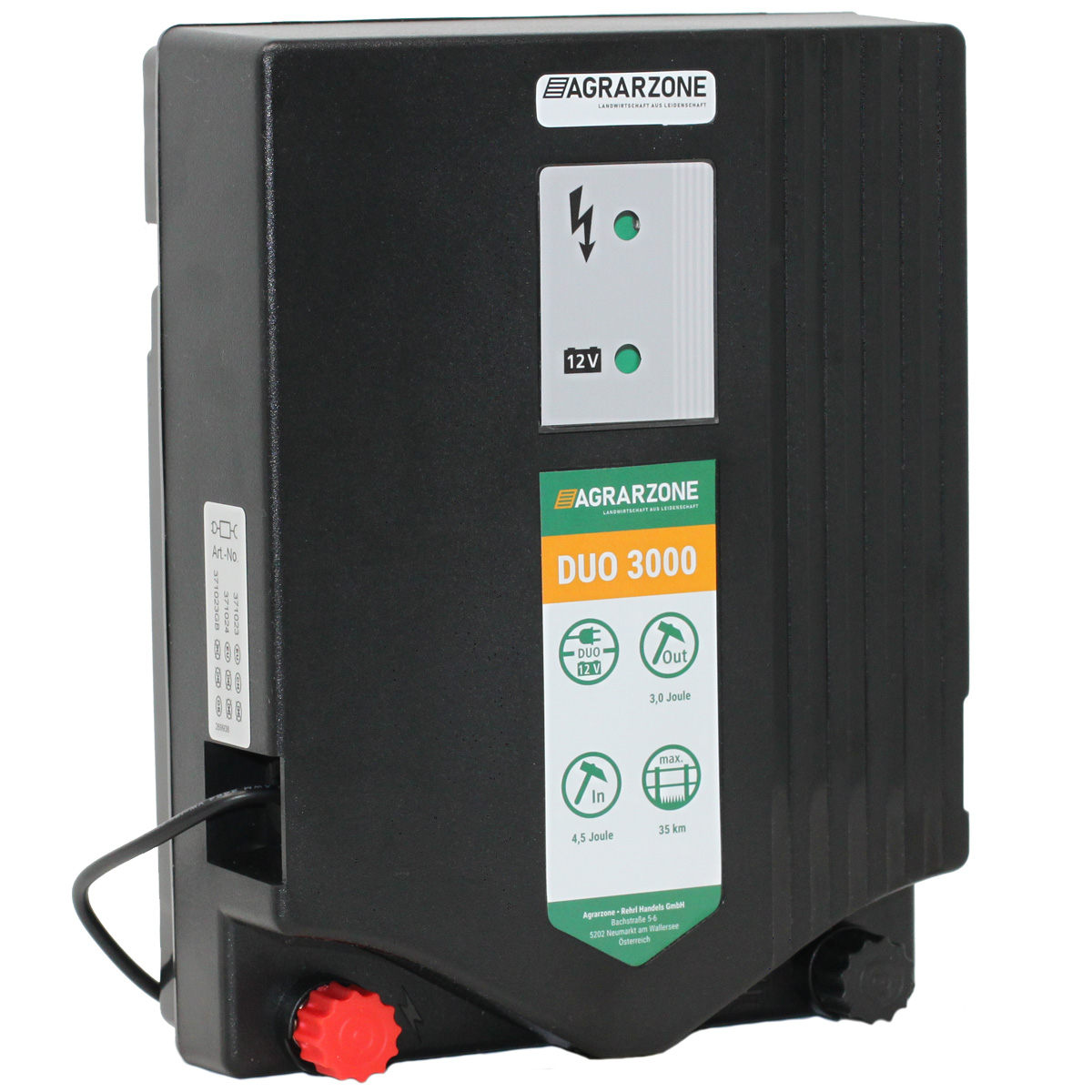 Agrarzone DUO 3000 Weidezaungerät 12V / 230V, 4,5 Joule Agrarzone DUO 3000 Weidezaungerät 12V / 230V, 4,5 Joule