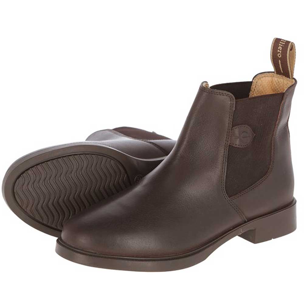 Covalliero Reitstiefelette Leder Classic dunkelbraun 36