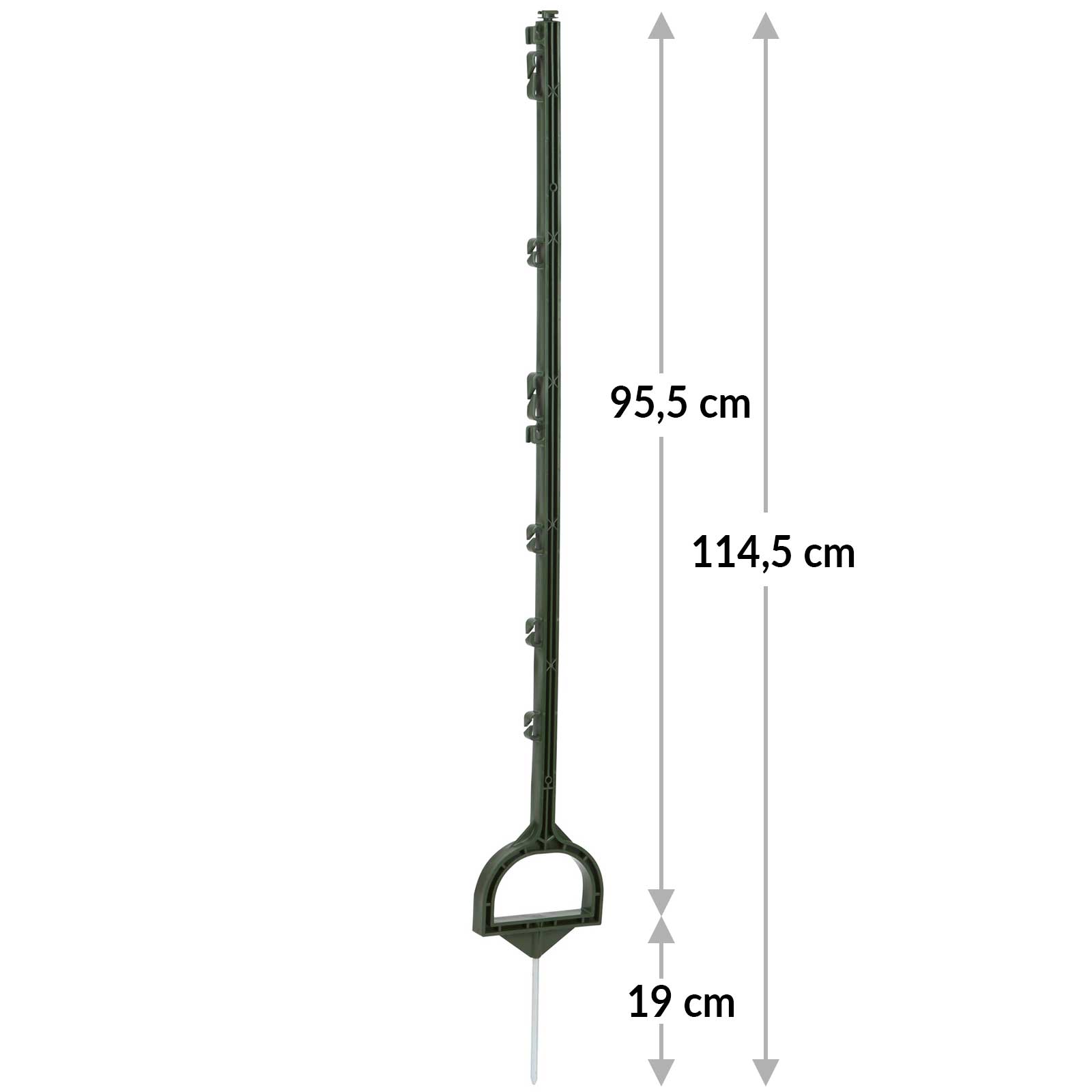 Steigbügelpfahl 114,5 cm, grün (5er Pack)