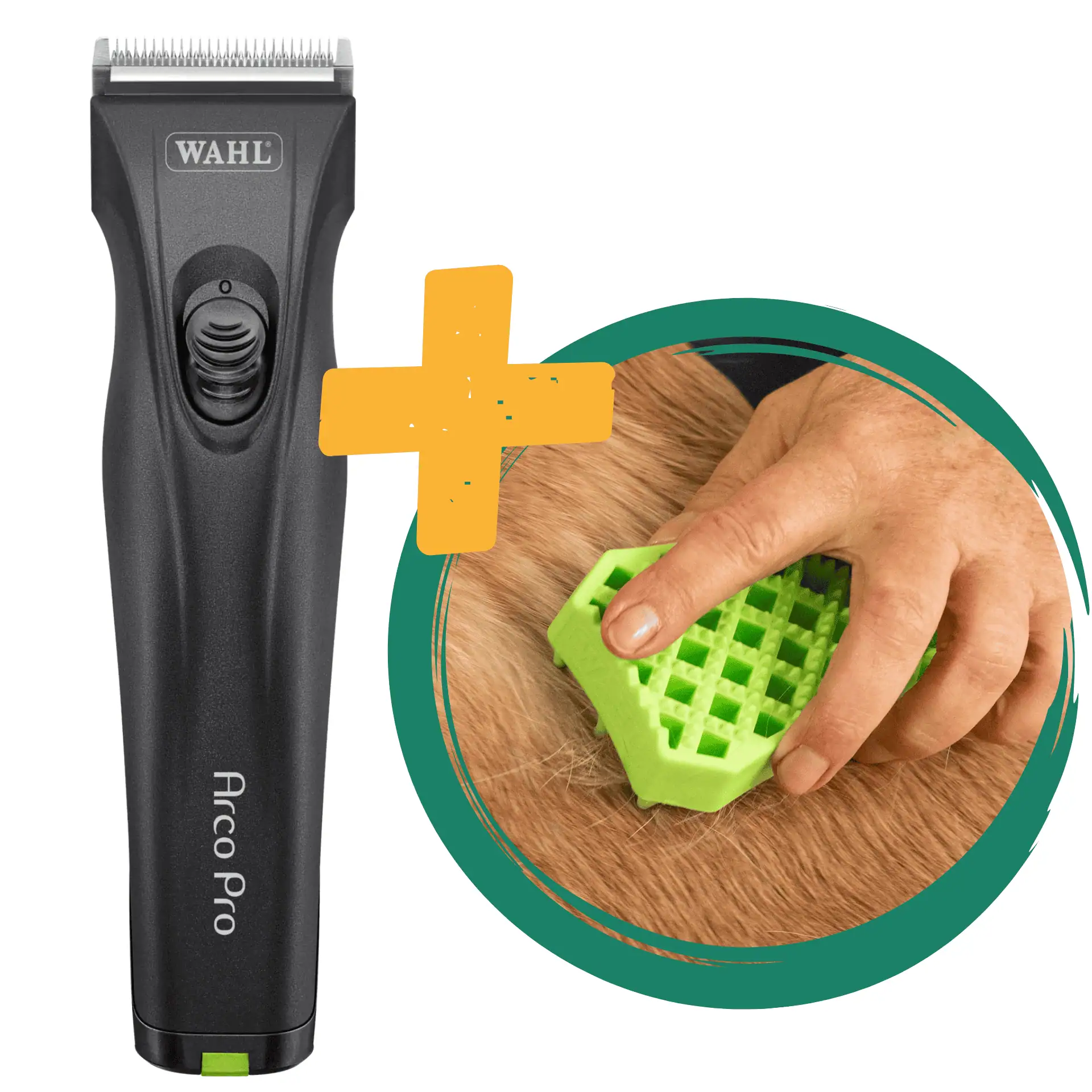 Wahl Arco Pro Schermaschine + Gratis Gummibürste Sheddy