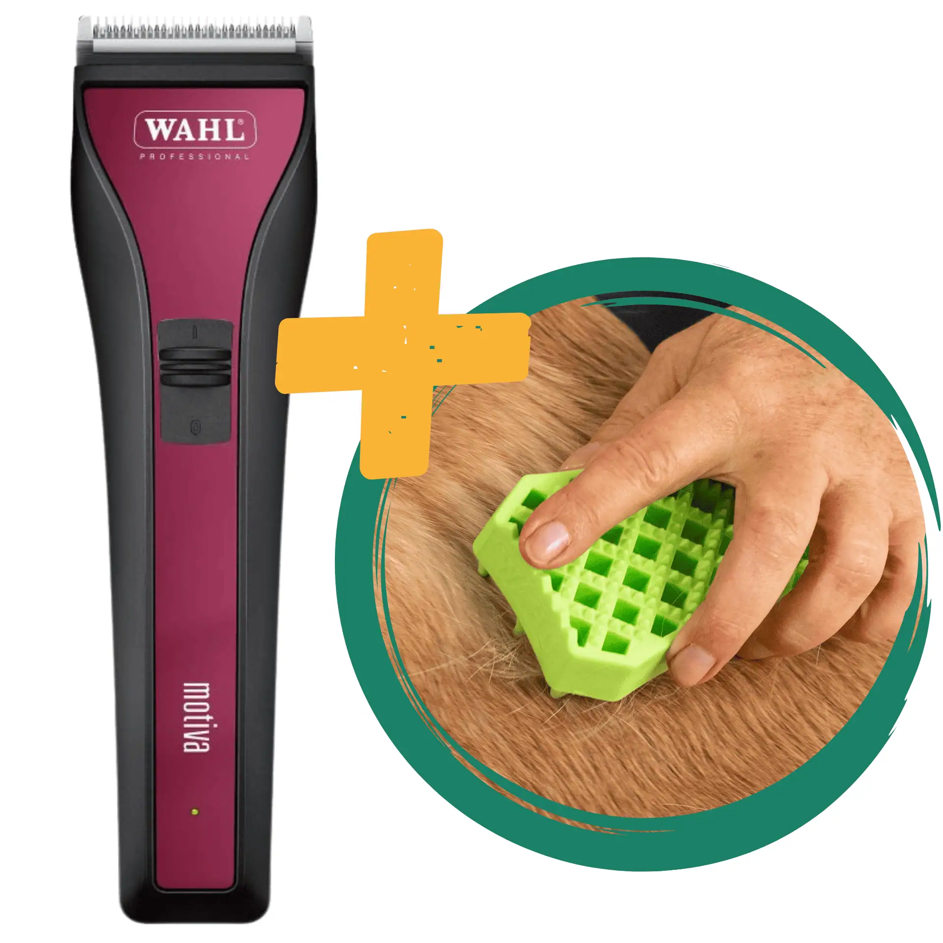 Wahl Motiva Schermaschine + Gratis Gummibürste Sheddy