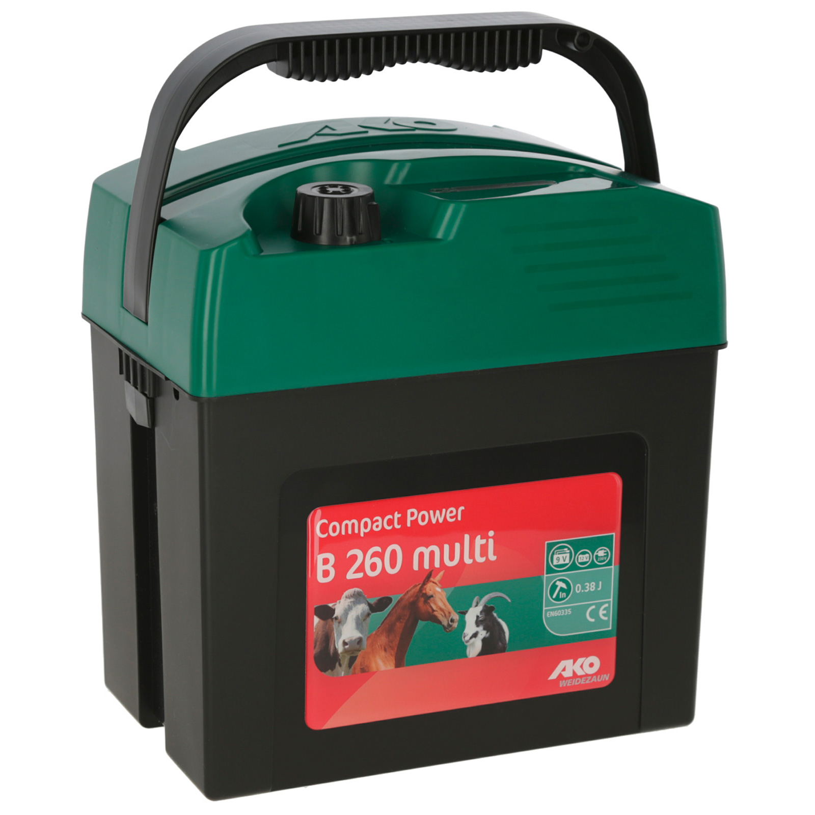 Ako Compact Power B 260 multi Weidezaungerät 9V / 12V / 230V, 0,38 Joule Ako Compact Power B 260 multi Weidezaungerät 9V / 12V / 230V, 0,38 Joule