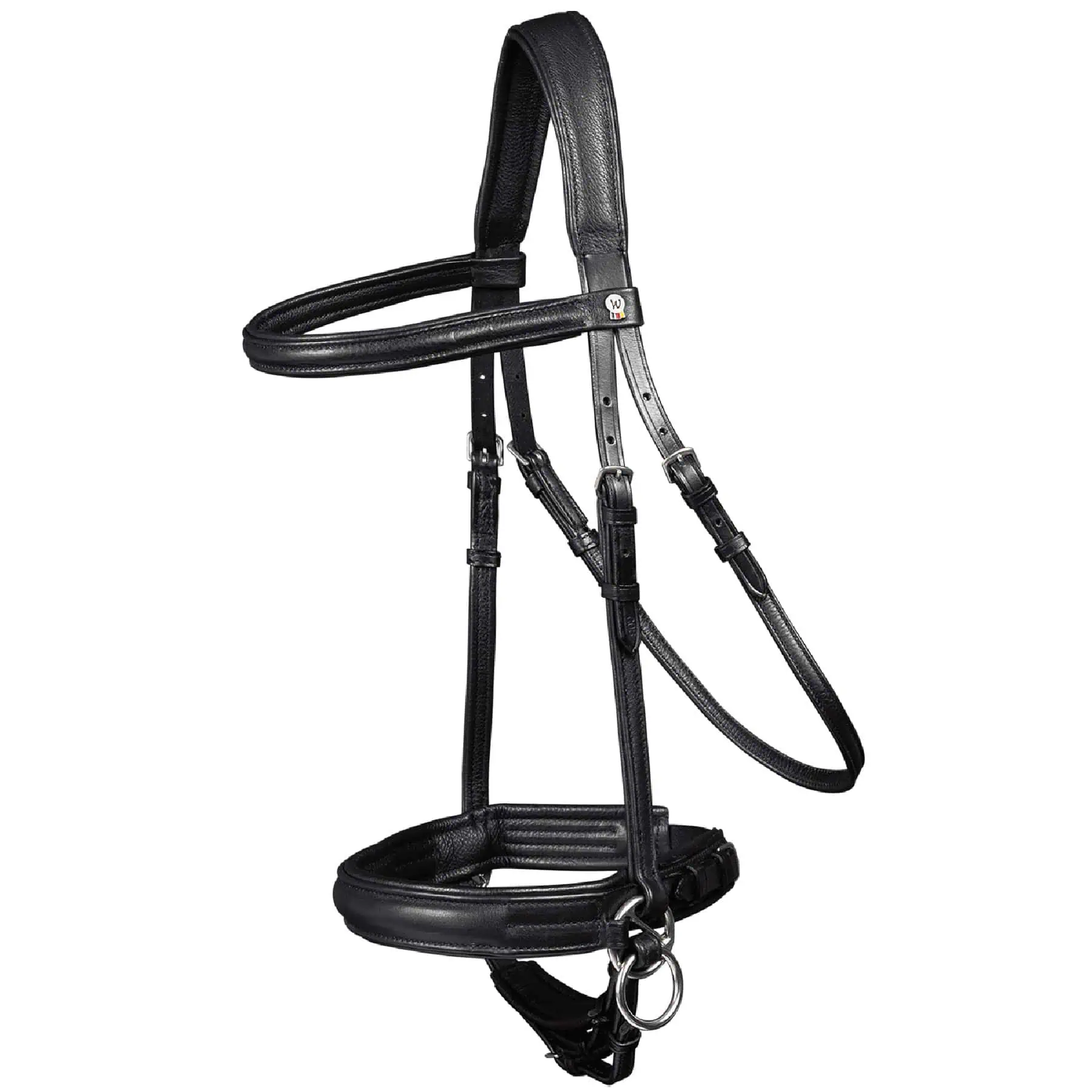 Waldhausen Trensenzaum X-Line Gebisslos Supersoft, schwarz, COB