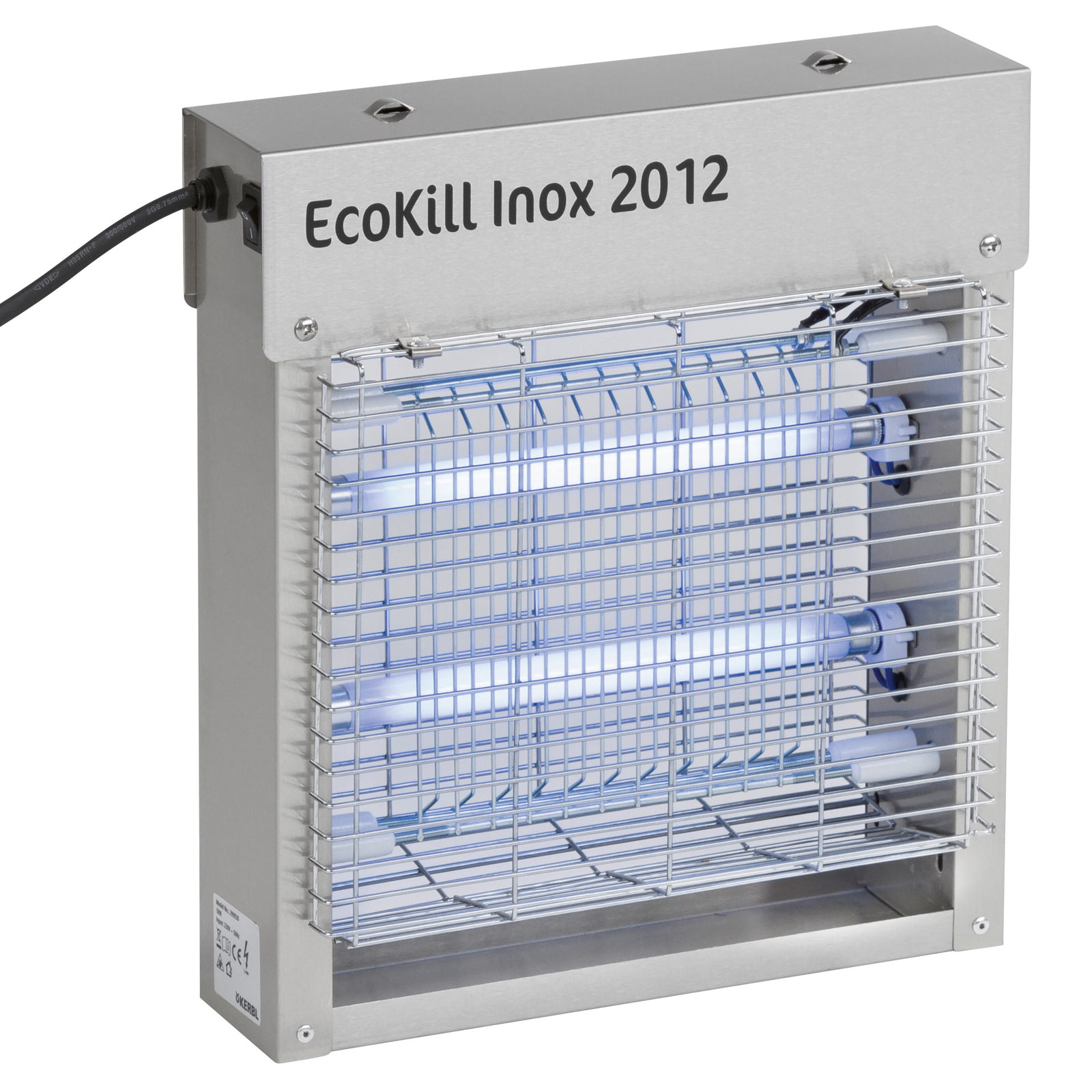 Elektrischer Fliegenvernichter EcoKill Inox 2 x 6 Watt