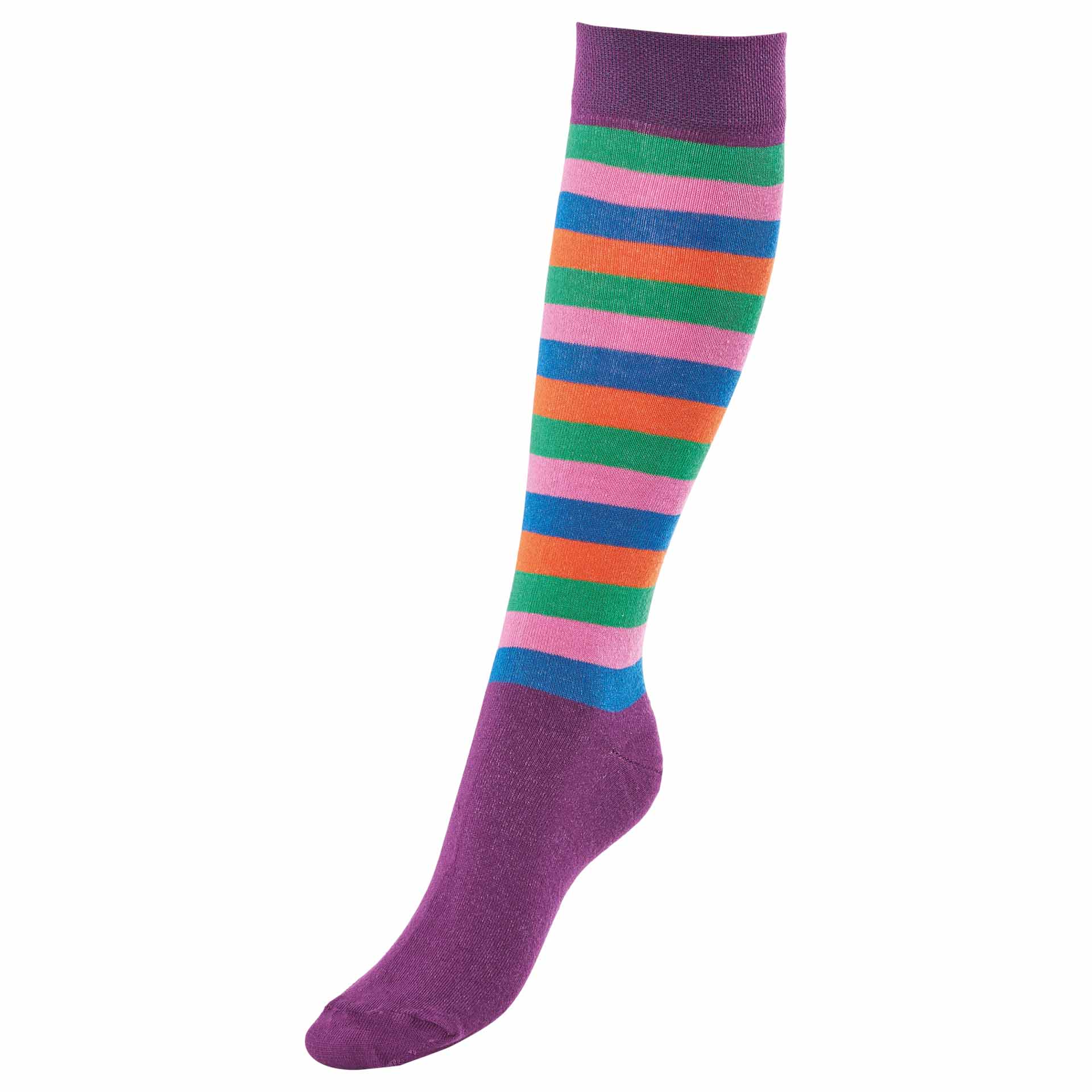 BUSSE Socken STRIPES 35-38 lila/orange/grün/rosa