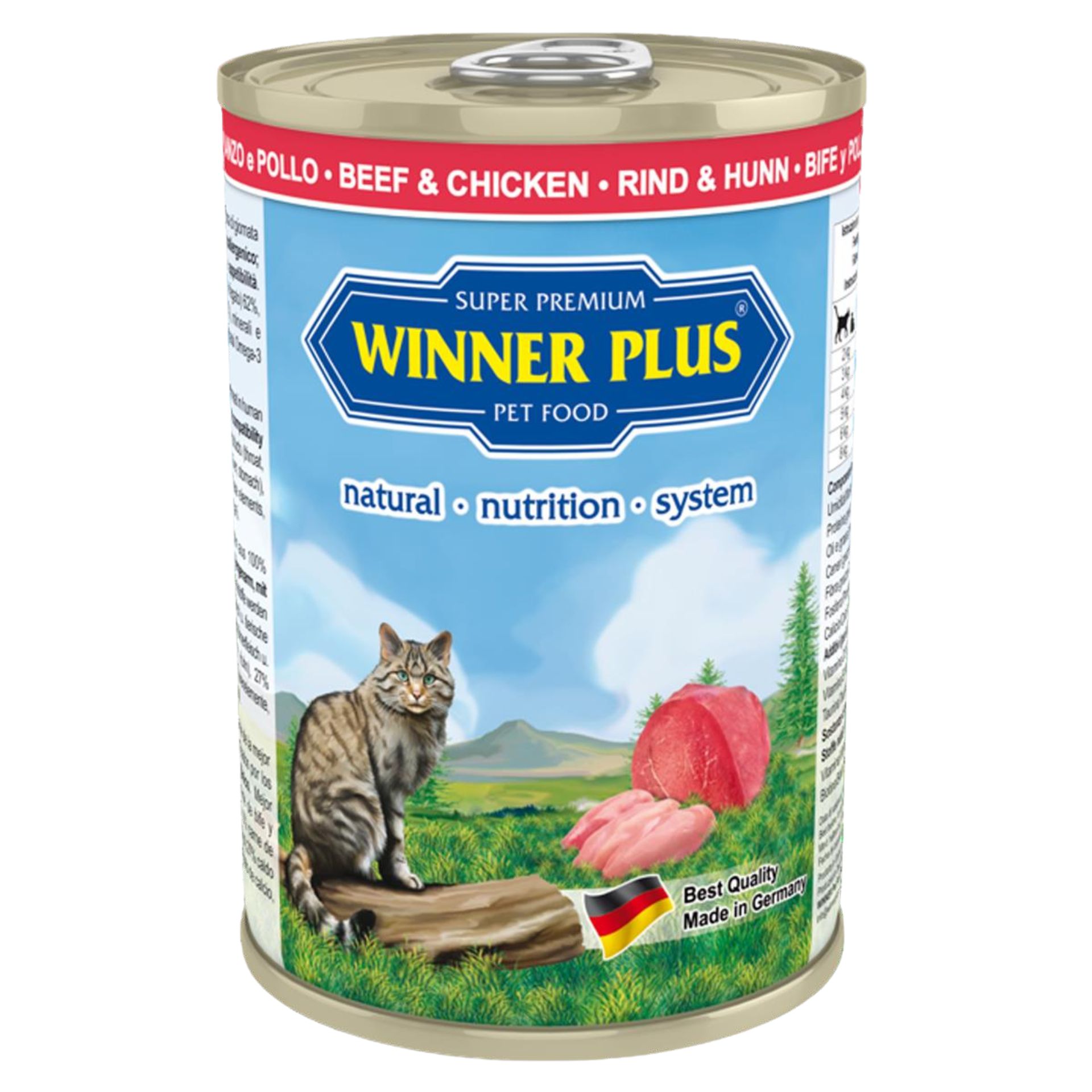 Winner Plus Super Premium Menü Cat Rind & Huhn 12 x 395 g