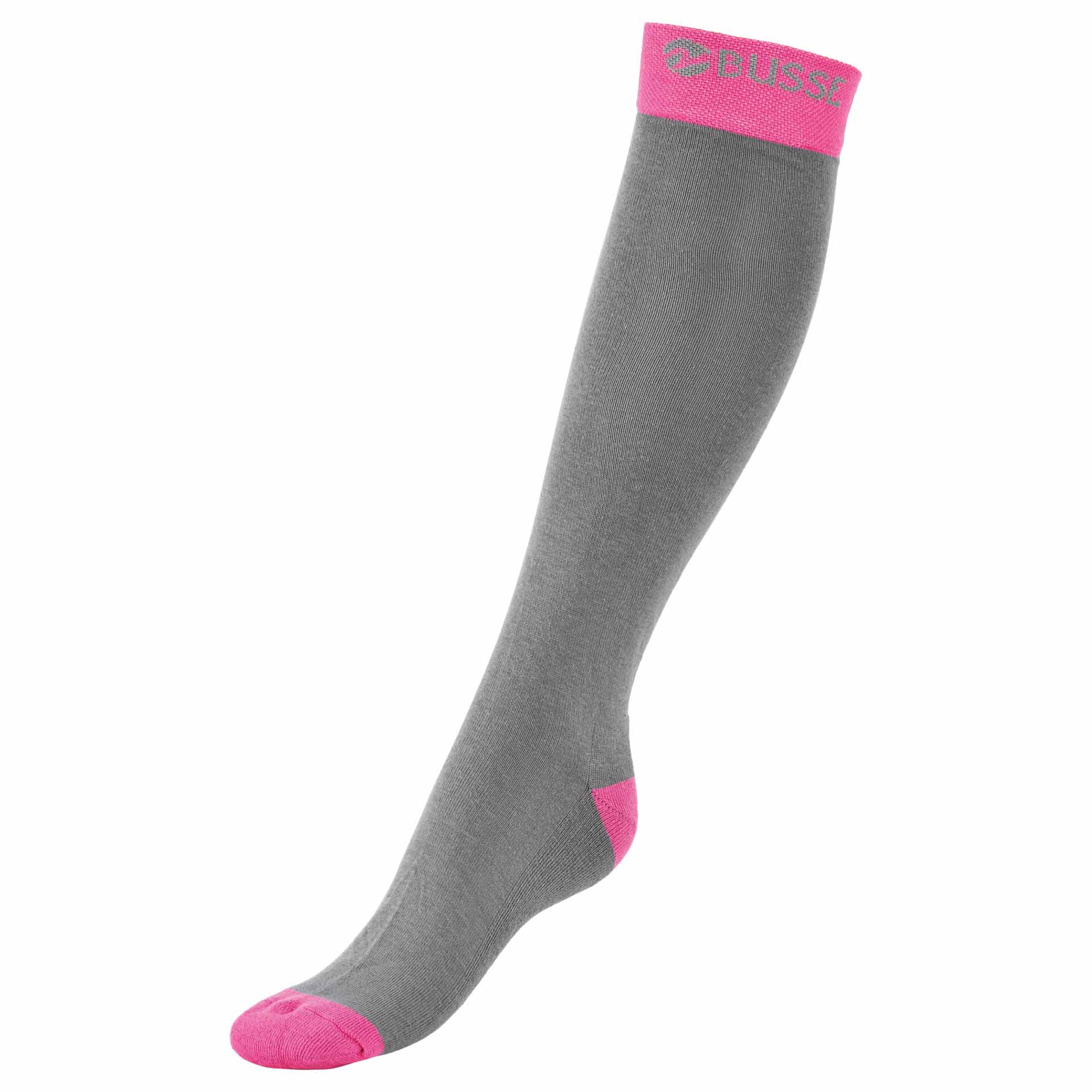 BUSSE Socken TRENDY 39-42 grey/fresh pink
