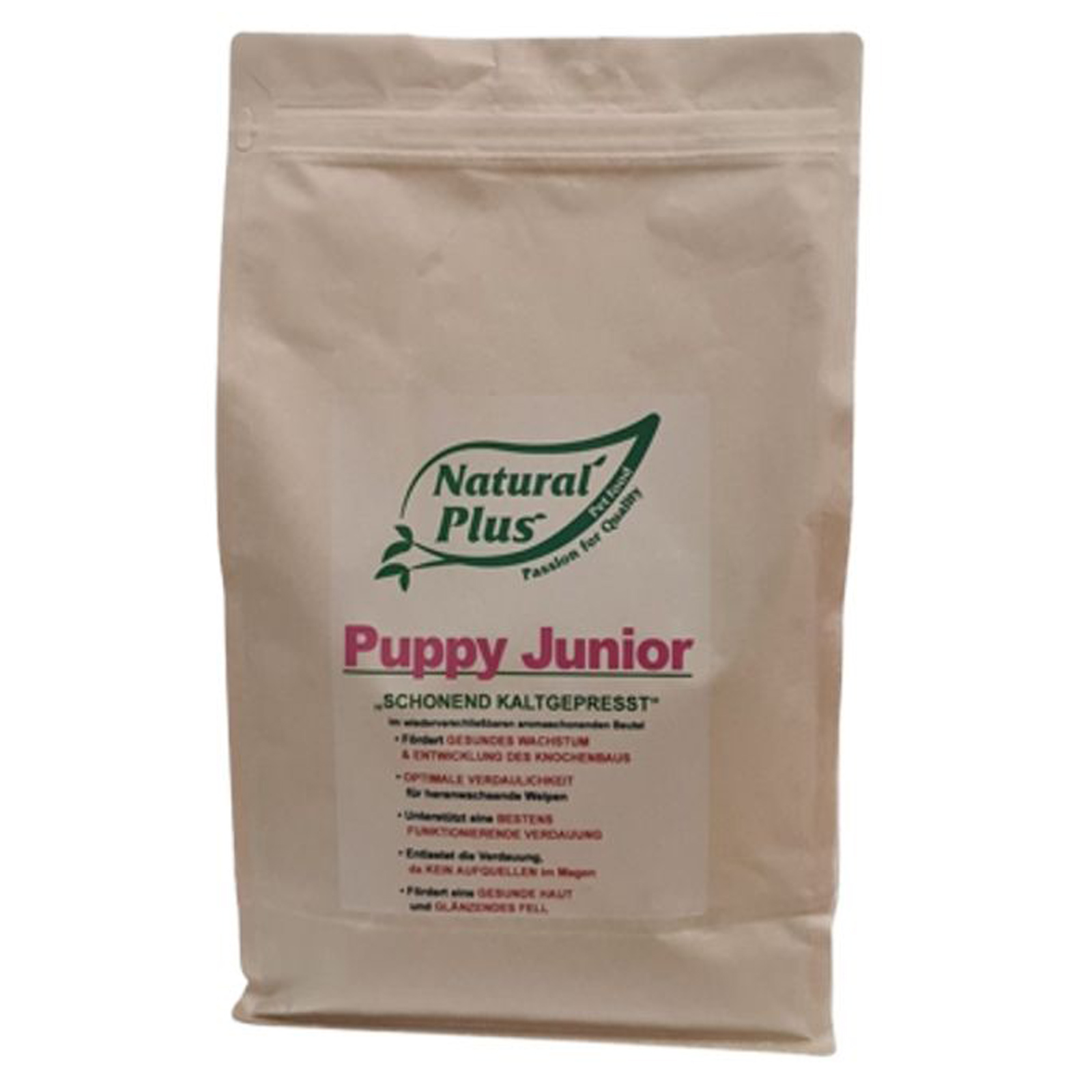 Natural Plus Puppy Junior, kaltgepresst 4 kg