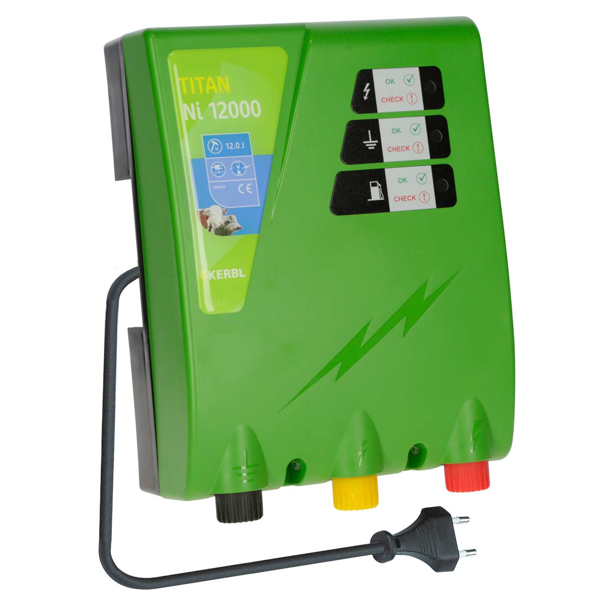 Kerbl TITAN Ni 12000 Weidezaungerät 230V, 12 Joule Kerbl TITAN Ni 12000 Weidezaungerät 230V, 12 Joule