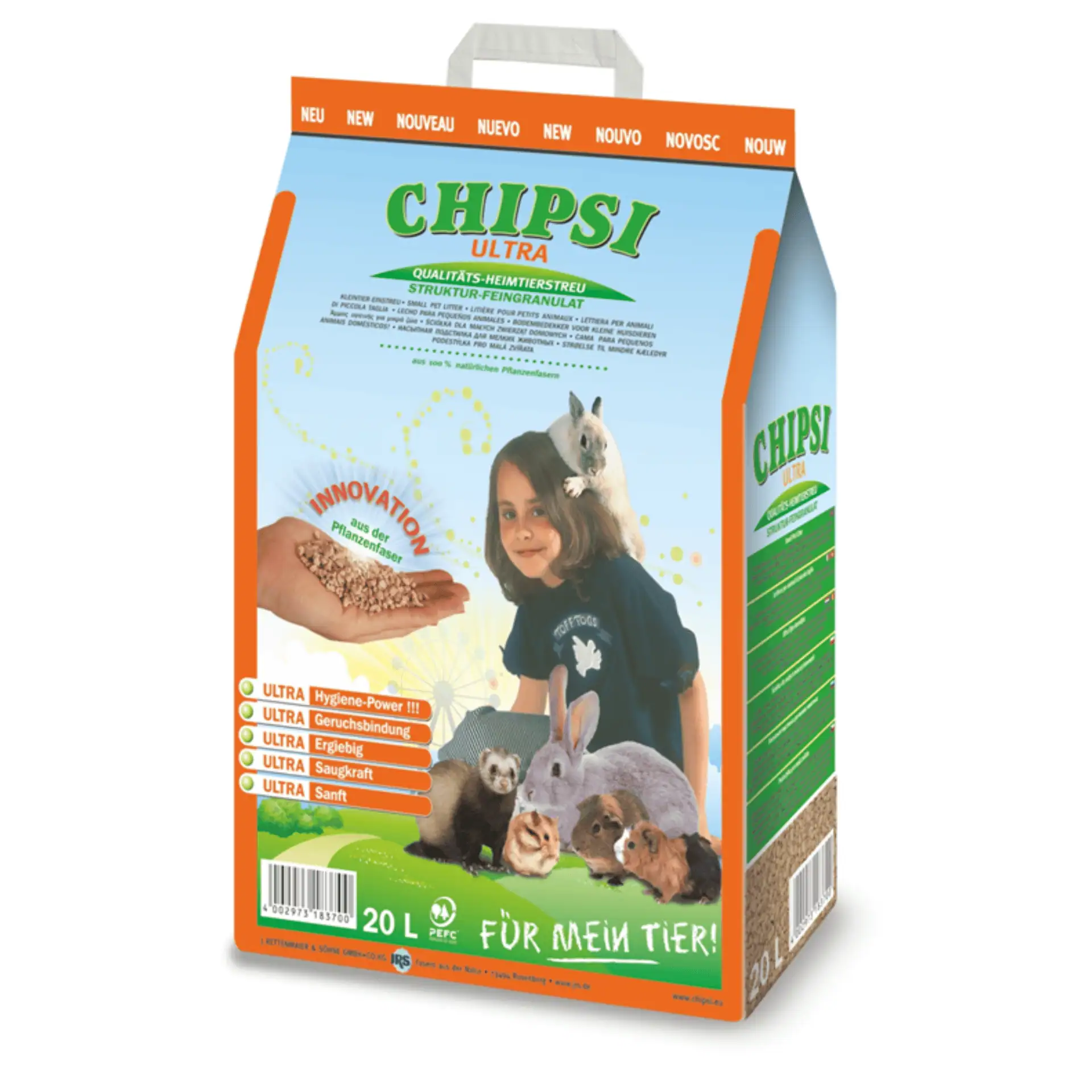 CHIPSI Einstreu Ultra 20 Liter (8,6 kg)