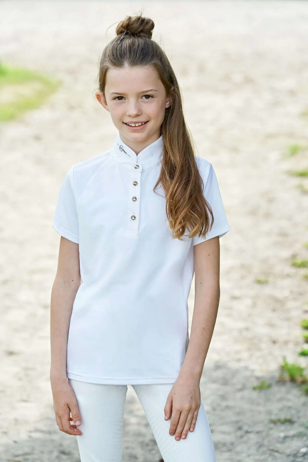 Competition Shirt Goldana Kinder, white, 140/146