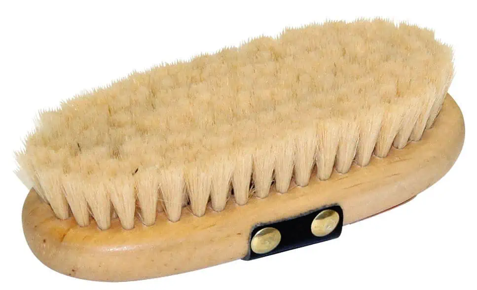 Pferdekardätsche Ziegenhaar mit Holzrücken