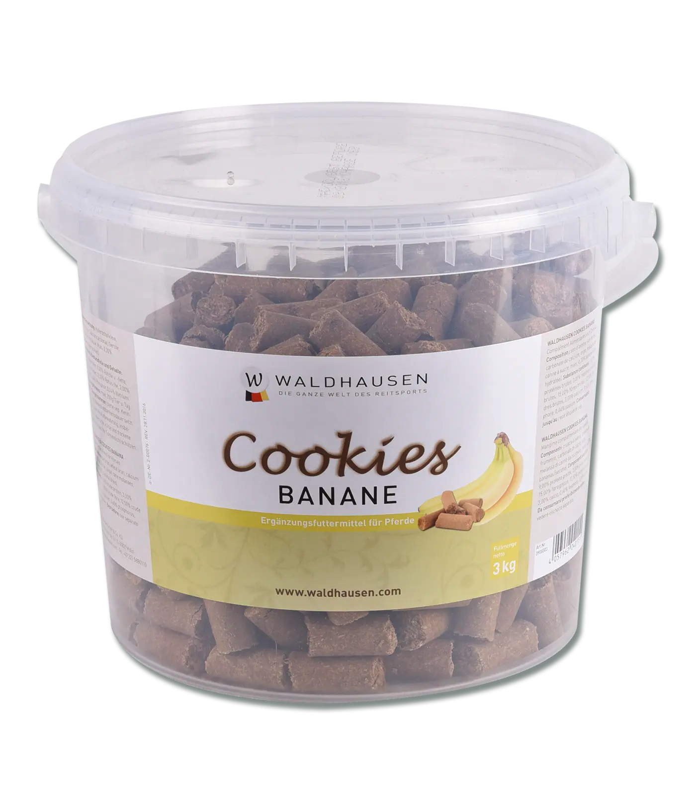 Waldhausen Cookies Banane, 3 kg, Eimer