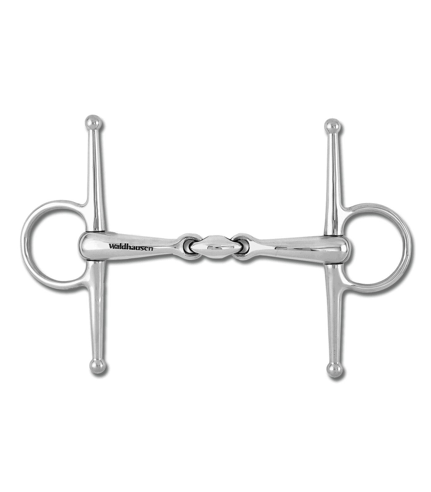 Waldhausen Knebeltrense doppelt geb. EST massiv, S:16mm, B:12,5cm