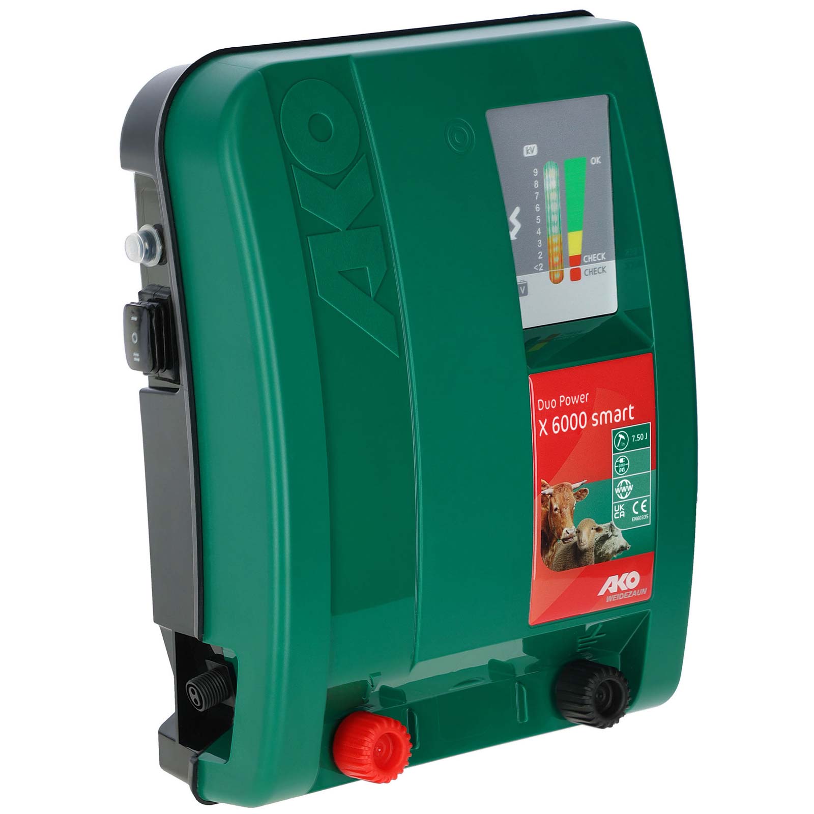 AKO Duo Power X 6000 Smart Weidezaungerät, 12V / 230 V, 7,5 Joule AKO Duo Power X 6000 Smart Weidezaungerät, 12V / 230 V, 7,5 Joule