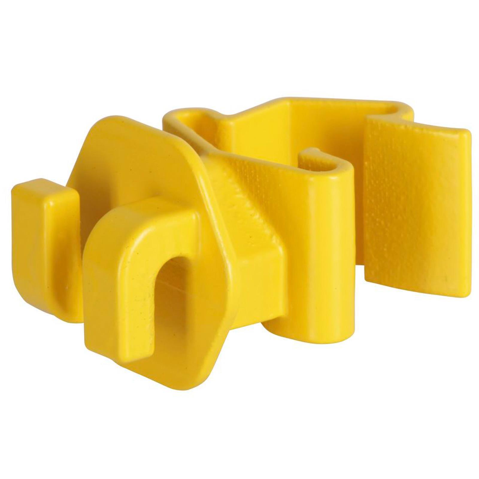 25x T-Post Seilisolator für T-Pfosten gelb