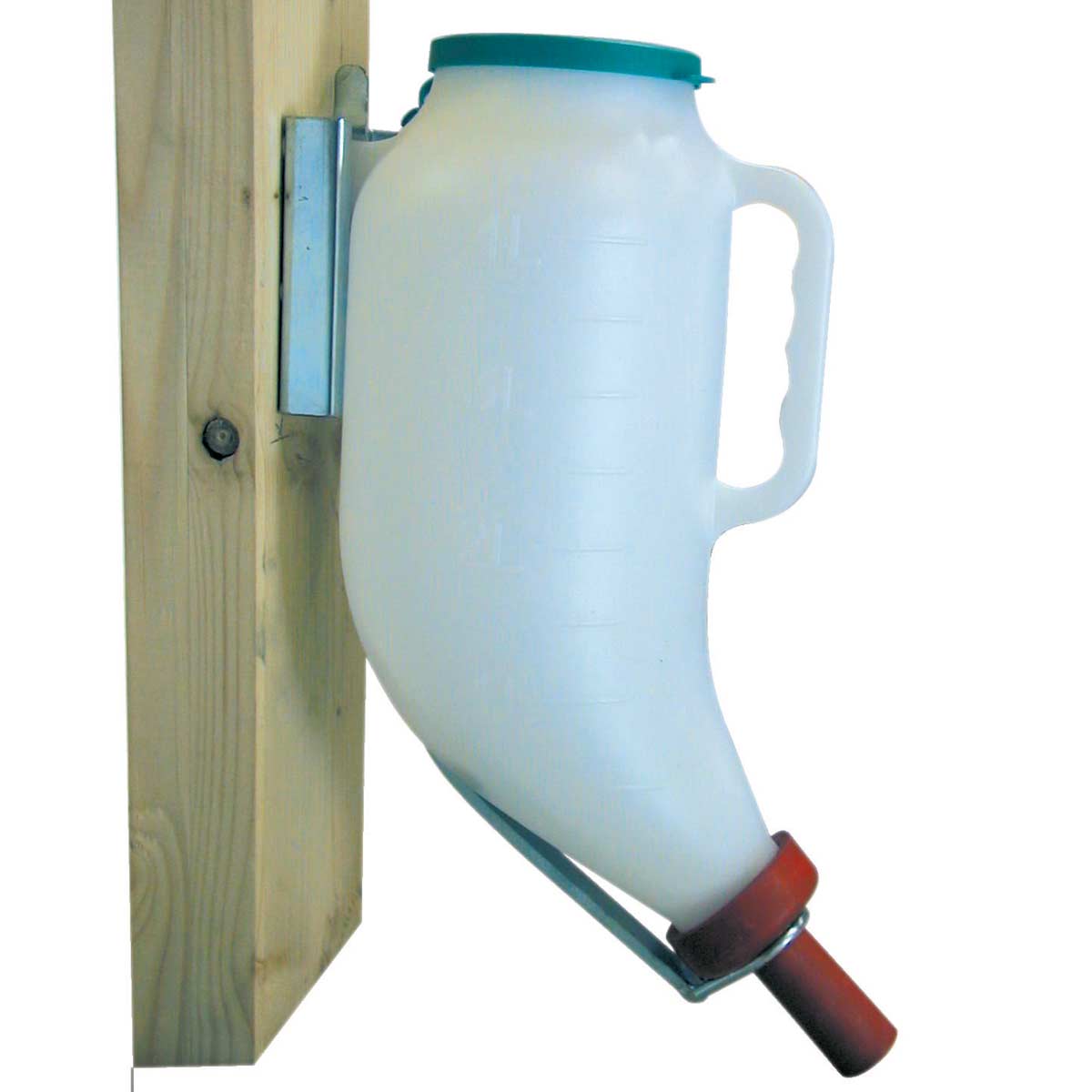 Trockenfutterflasche 4 l mit Kunststoff-Halterung