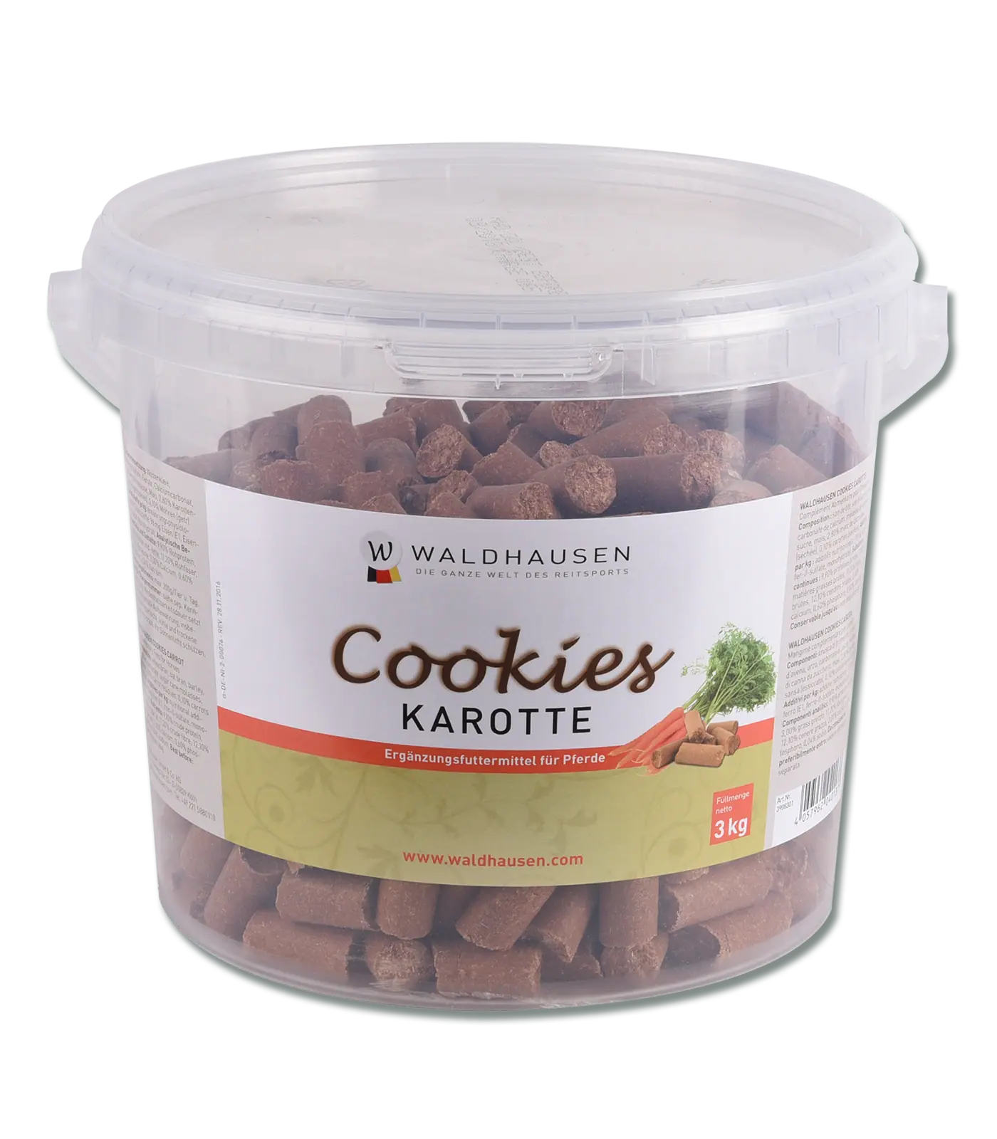 Waldhausen Cookies Karotten, 3 kg, Eimer