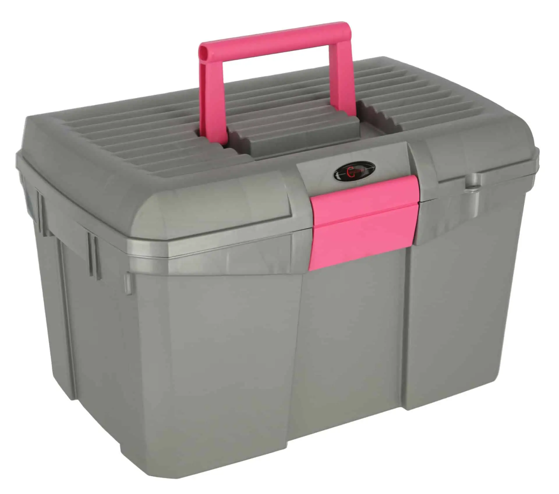 Putzbox Siena mit Einsatz grau/pink