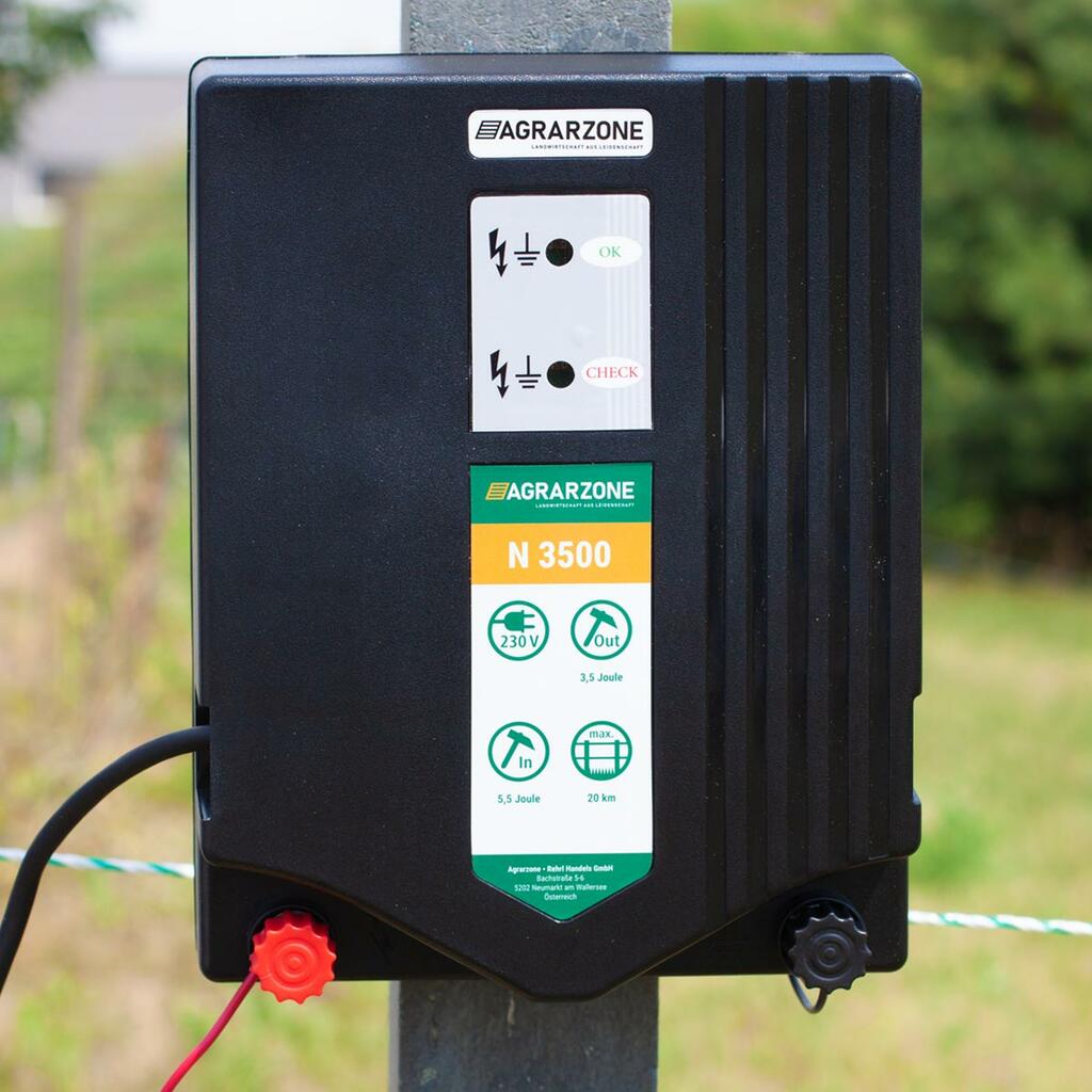Teichzaun KomplettSet 230V Weidezaungerät & 200m Netz